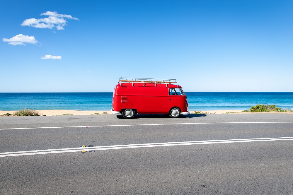 Image showing camper van in Australia while on placement with Placement Year International