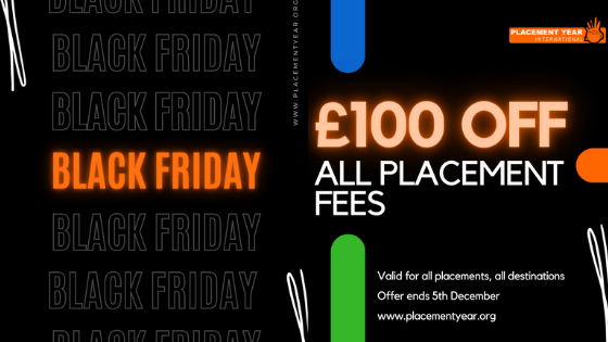 Placement Year International - Black Friday offer 2020