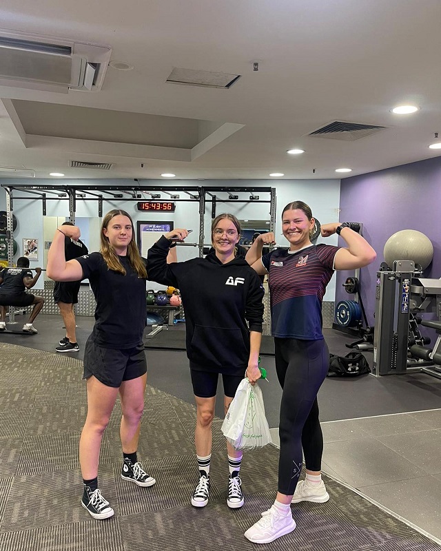 Tammy Lewis working at a health club in Sydney for her Sports internship in Australia with Placement Year International